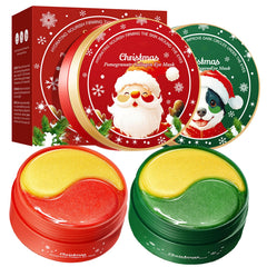 Minfei eye patches packaging for Christmas gifts showcases festive presentation and gifting appeal.