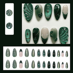 MINGCHUN cat's-eye 3D texture nails with shiny finish