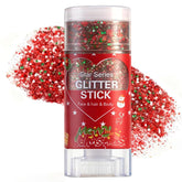 Miniling red-green-white glitter stick packaging shows festive holiday product