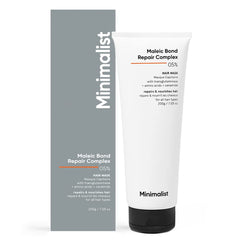 Minimalist Hair Mask bottle front highlighting bond repair for damaged hair