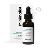Minimalist Niacinamide Serum bottle pump for clear, glowing skin