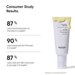 Minimalist retinoid night cream bottle on shelf underscores clean, non-irritating skin support.