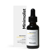 Minimalist front packaging showing bottle and clear label, highlights trustworthy formulation