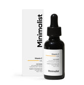 Minimalist Vitamin C serum bottle with dropper offering brightening antioxidant protection for all skin types
