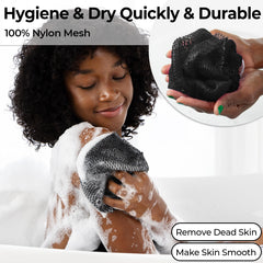 MINISENTIALS African Net Sponge lather-friendly texture enhances soft cleansing ritual