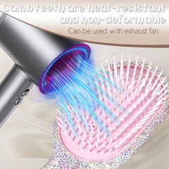 MInovel Elegant Crystal Diamond Hair Brush gift-appearance ideal gift for special occasions.