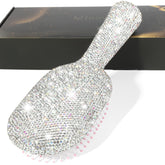 MInovel luxury rhinestone hair brush paddle with anti-static detangling shine.