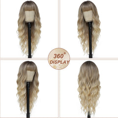 MINSEEYOO heat-resistant synthetic wig stays silky through styling.