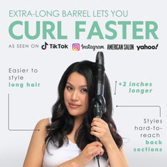 Mint Professional EasyGlide clamp detail enabling smooth, controlled curls