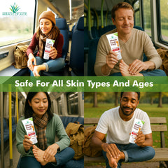 Miracle of Aloe Foot Repair Cream 4oz epidermis penetration closeup suggests fast moisturization.
