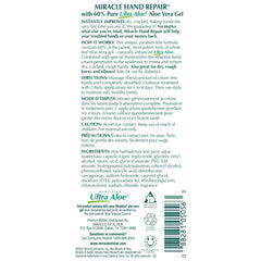 Miracle of Aloe non-greasy absorption closeup showing residue-free finish