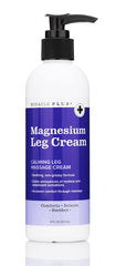 Miracle Plus magnesium cream tub closeup for leg relief and skin nourishment.