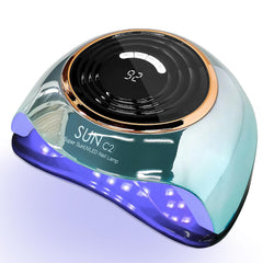 MIRAGE LAYON nail lamp front view highlights compact power for quick gel curing at home