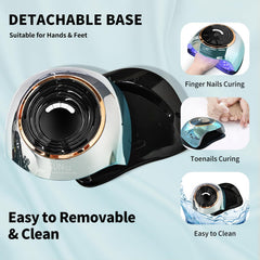 MIRAGE LAYON nail lamp infrared sensor enabling auto on/off for hands-free operation
