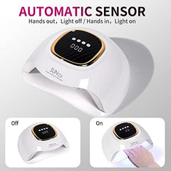 Mirage Layon UV Nail Lamp top view highlighting sleek, easy-to-use interface