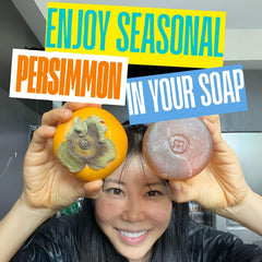 Mirai Persimmon Soap Bar raw-persimmon-extract highlights purifying cleanse