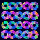MiraWish light up scrunchies packaged display shows vibrant glow for night events