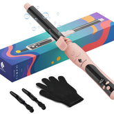MiroPure automatic curler in-use with 1 inch barrel for smooth waves
