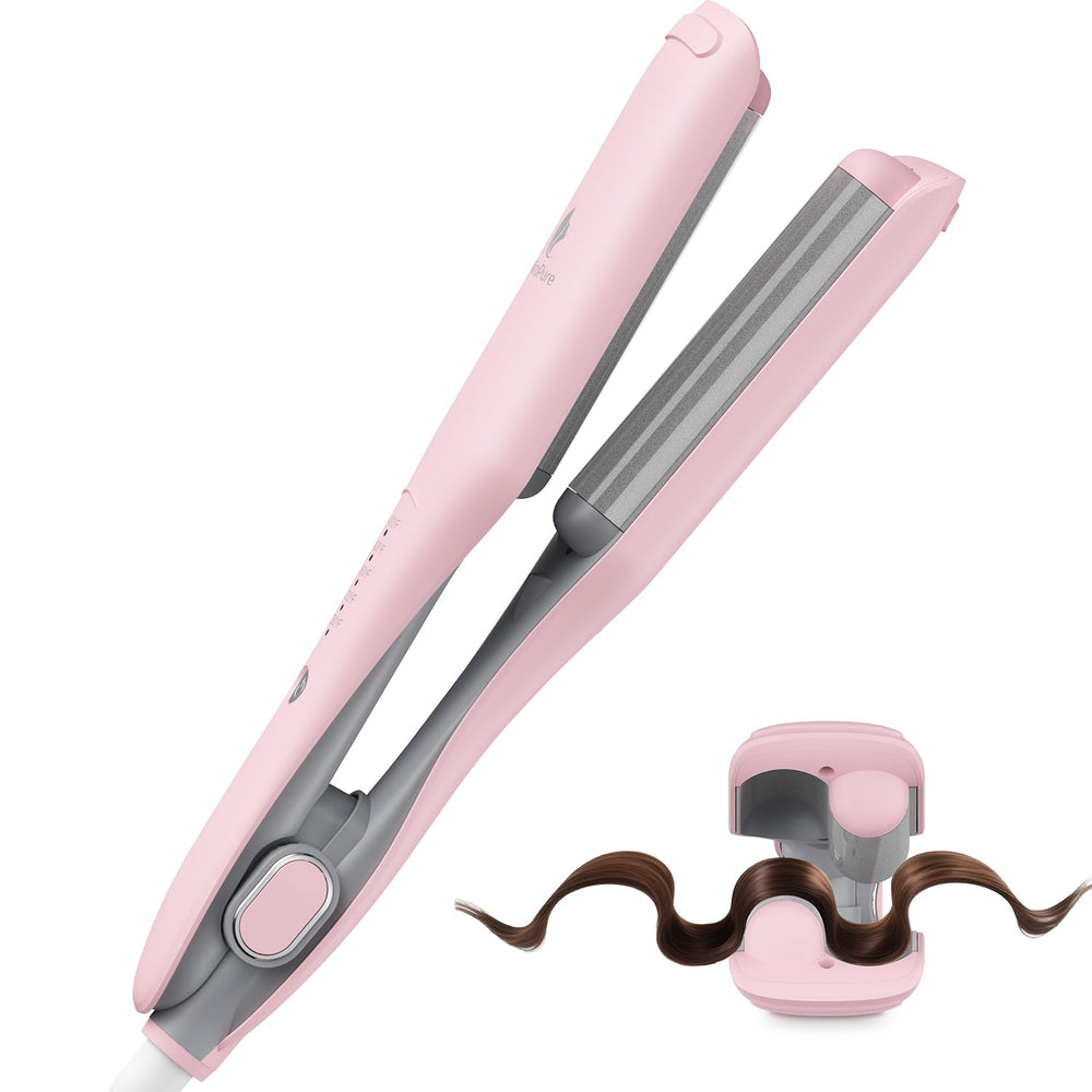 MiroPure curling iron 1-inch barrel creating salon-style beach waves