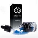 MIRROR SKIN copper peptides serum bottle boosts collagen support for firmer skin.