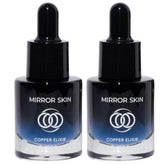 Mirror Skin Copper Peptides Serum bottle front suggests firming, radiant skin potential.