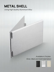 MIRRORNOVA aluminum-shell makeup mirror resists rust and cleans easily