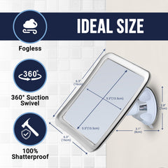 MIRRORVANA upgraded suction cup secures quick, stable mounting