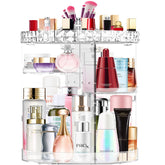 MISERWE 360-rotation makeup organizer base for easy access and tidy cosmetics.