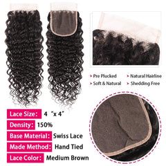 Miss GAGA Brazilian hair water-wave texture offers natural bounce and easy styling.