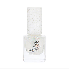 MISS NELLA Confetti Clouds child applying polish during playtime, encouraging safe imaginative nail art