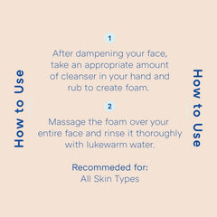Product being used on a wet face with rinsing water for refreshing hydration