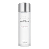 Missha Time Revolution First Essence RX bottle close-up showing hydration-focused design