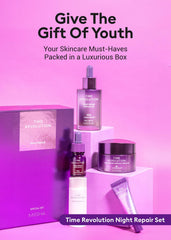 MISSHA Night Repair 5X ampoule packaging closeup emphasizes premium science