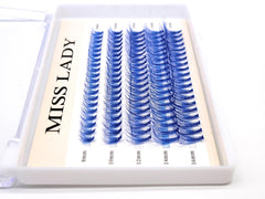 Misslady faux mink lash clusters 20D curl blue for lifted lash line