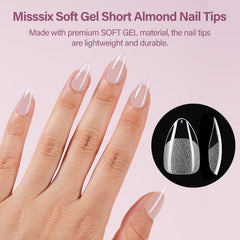 Misssix 9in1 gel glue close-up shows strong adhesion.