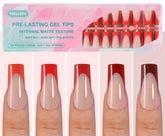 Misssix French gel nail tips, long-square shape, durable wear.