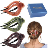 Mistofu 3Pcs French Concord clip closeup shows strong grip and durable design for all hair types