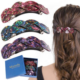Mistofu women's hair barrettes 3pc set in tortoise shell for everyday chic styling