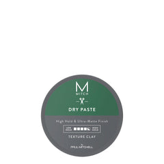 MITCH Dry Paste Texture Clay bottle shows matte finish and energizing agave citrus scent for daily use