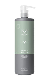 MITCH Heavy Hitter bottle showing daily deep cleanse for refreshed hair