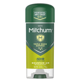 Mitchum Advanced Gel Mountain Air front view highlights long-lasting freshness