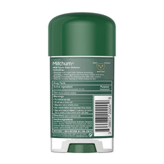 Mitchum Mountain Air clear gel application shows smooth glide for dry, comfortable underarms.