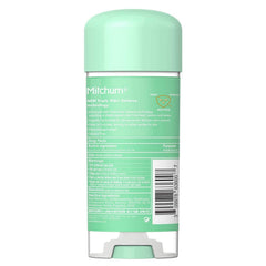 Mitchum Powder Fresh Power Gel 4-pack close-up shows quick-dry, mess-free application.