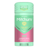 Mitchum Powder Fresh invisible solid stick provides discreet odor protection.