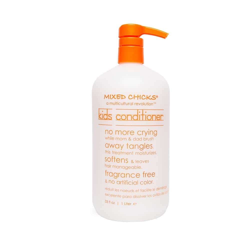 Mixed Chicks Gentle Kids Conditioner bottle front—fragrance-free hydration for soft curls