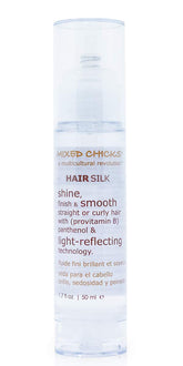 Mixed Chicks Gloss and Shining Hair Silk bottle ready to apply for instant shine.
