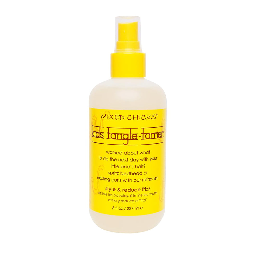 Mixed Chicks Kids Tangle Tamer bottle pump for easy dispensing and styling.