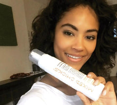Mixed Chicks Morning After Foam in hand for easy defining, lightweight hold