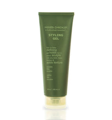 Mixed Chicks styling gel bottle front label emphasizes easy recognition and portable styling on the go