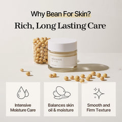 Mixsoon Bean Cream texture swatch shows lightweight, non-sticky finish